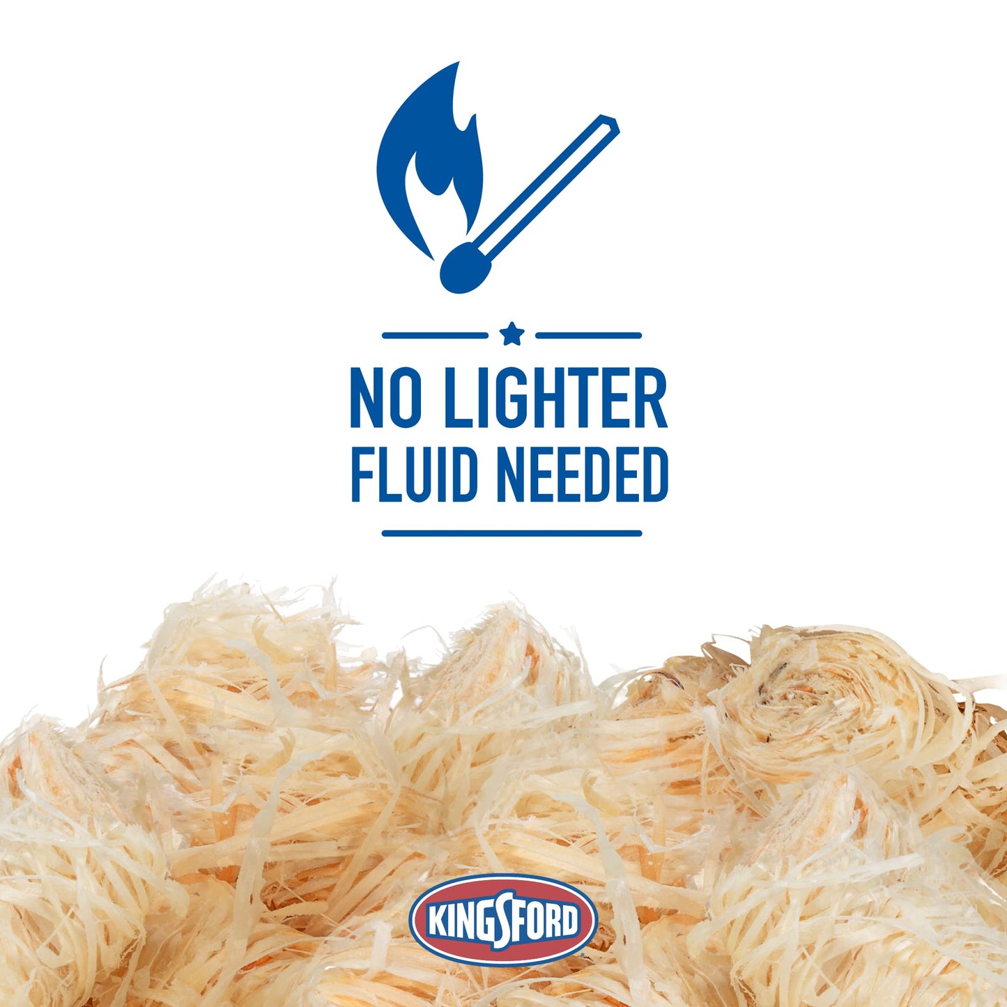 Kingsford Quick Light Fire Starter Rolls, All Natural Hardwood with Paraffin, Water Resistant and Easy Lighting for Charcoal, Pellet Grills, Smokers, Campfires, Outdoor Fireplaces, 32 Count