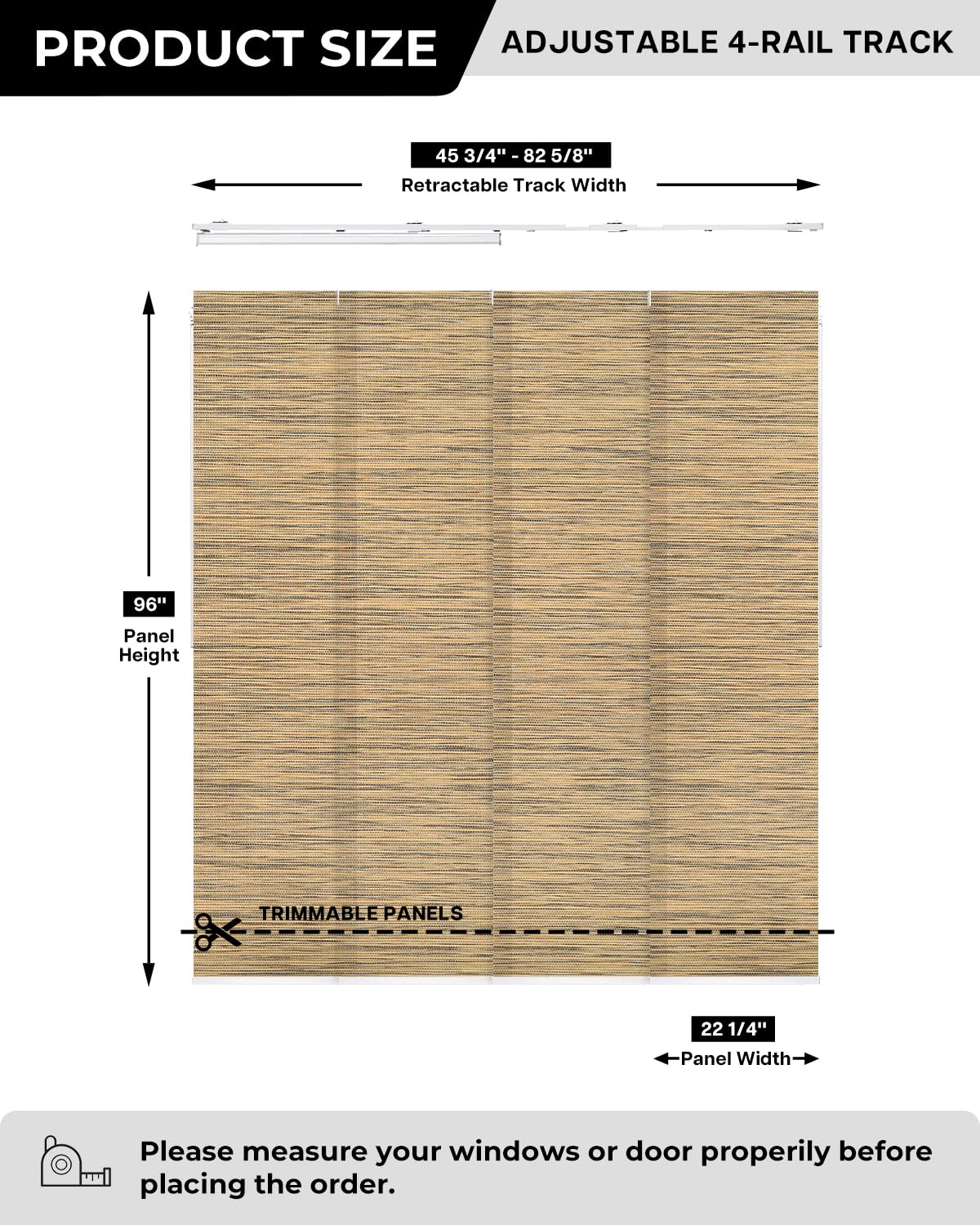 Lazblinds Woven Texture Paper Vertical Blinds, SleekLoom Khaki