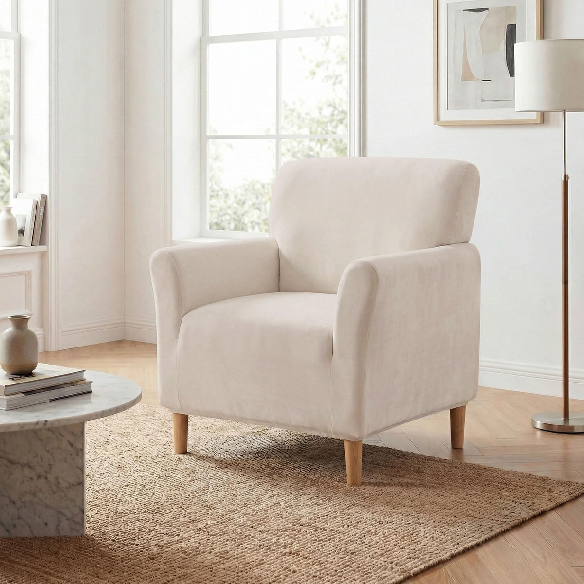 NICEEC Stretch Accent Chair Cover Armchair Water Repellent Arm Chair Covers