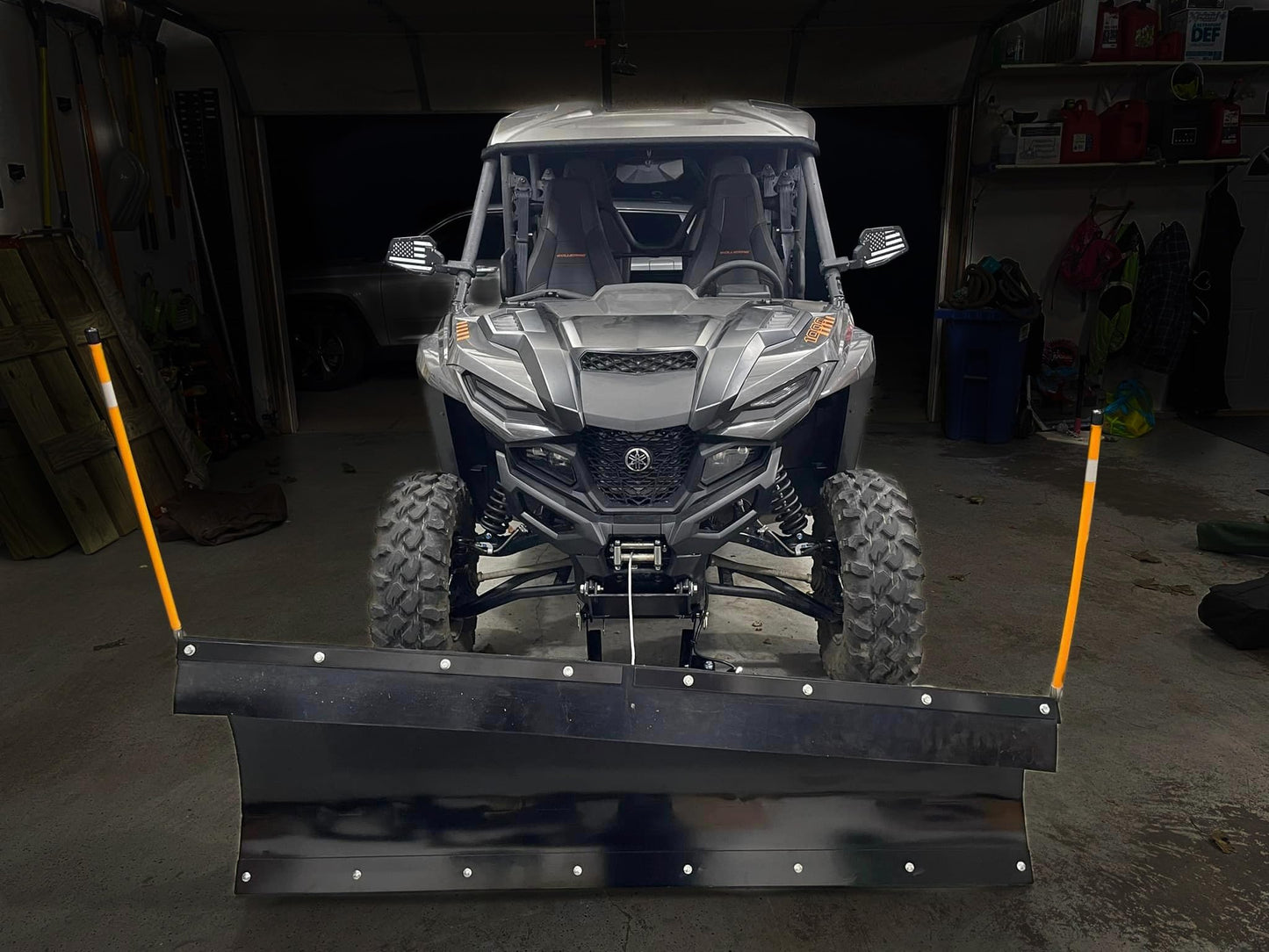 72 inch DENALI PRO RED Snow Plow & Hydroturn - UTVs & mini-trucks with 2" receiver