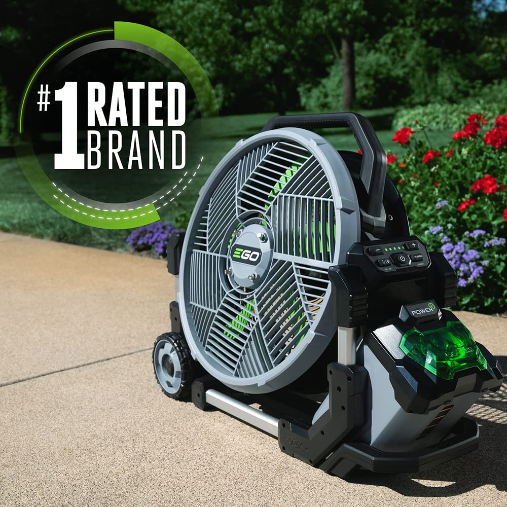 EGO POWER+ Portable Misting Fan, Outdoor Electric 18" 5 Speed Fan, Battery and Charger Not Included - FN1800