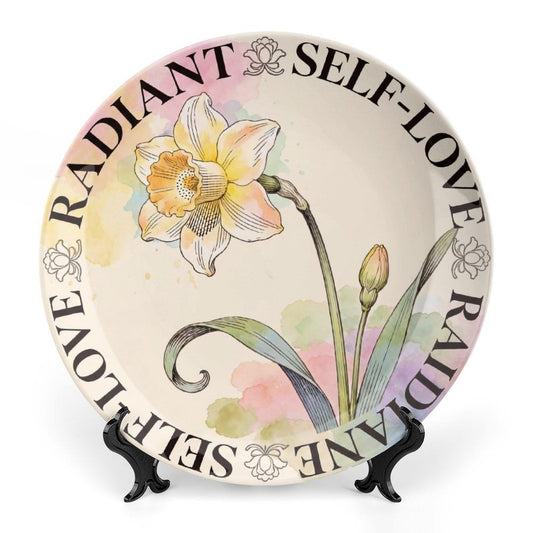 Nichcepts 8 Inch Decorative Plates Birth Flower March Daffodil