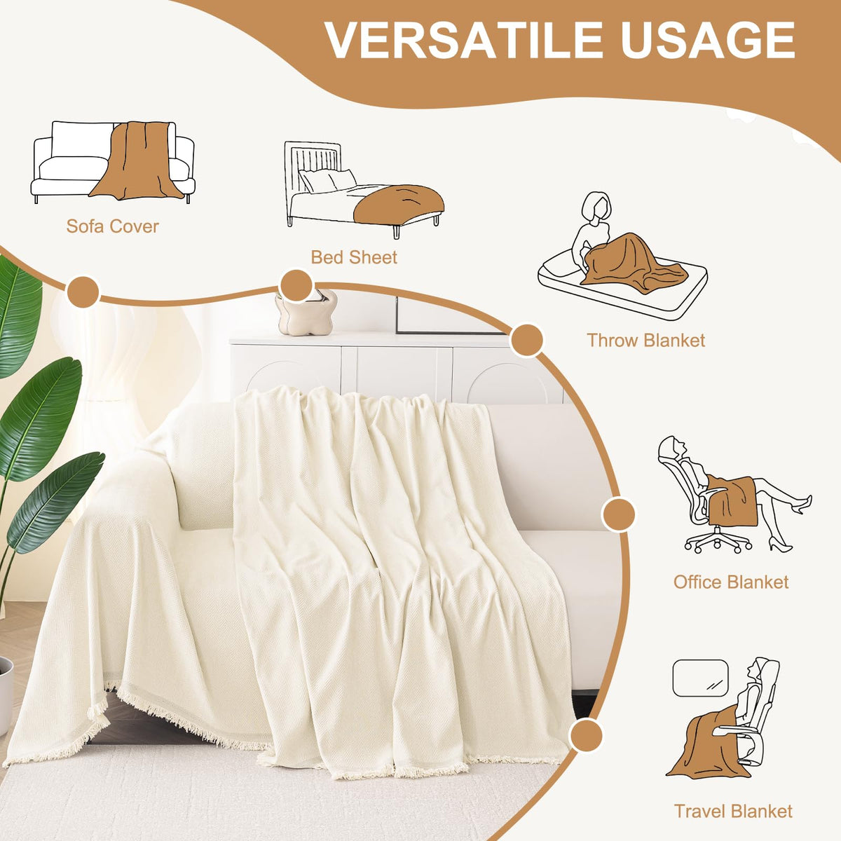 Smiry Couch Cover for Dogs, Chenille Sofa Covers for 3 Cushion Couch