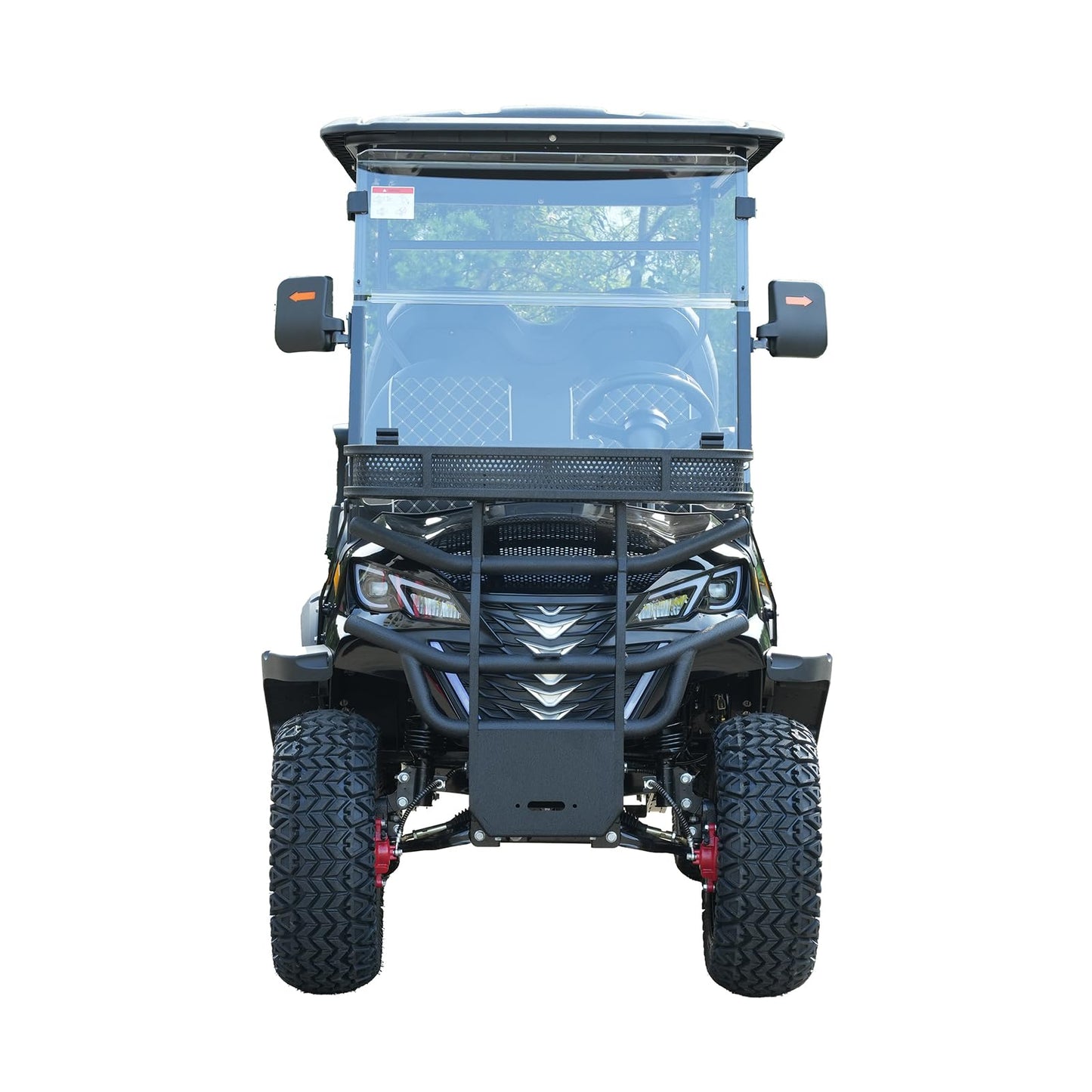 X-ARK 4-Seater Electric Golf Cart for Adults, 23.5 All-Terrain Off-Road Tires, 5000W High-Power Motor, 60 Miles Max Range, 10 Inch Flat Touch Screen, Large Storage Box, Hotel, Beach, Farm, Park