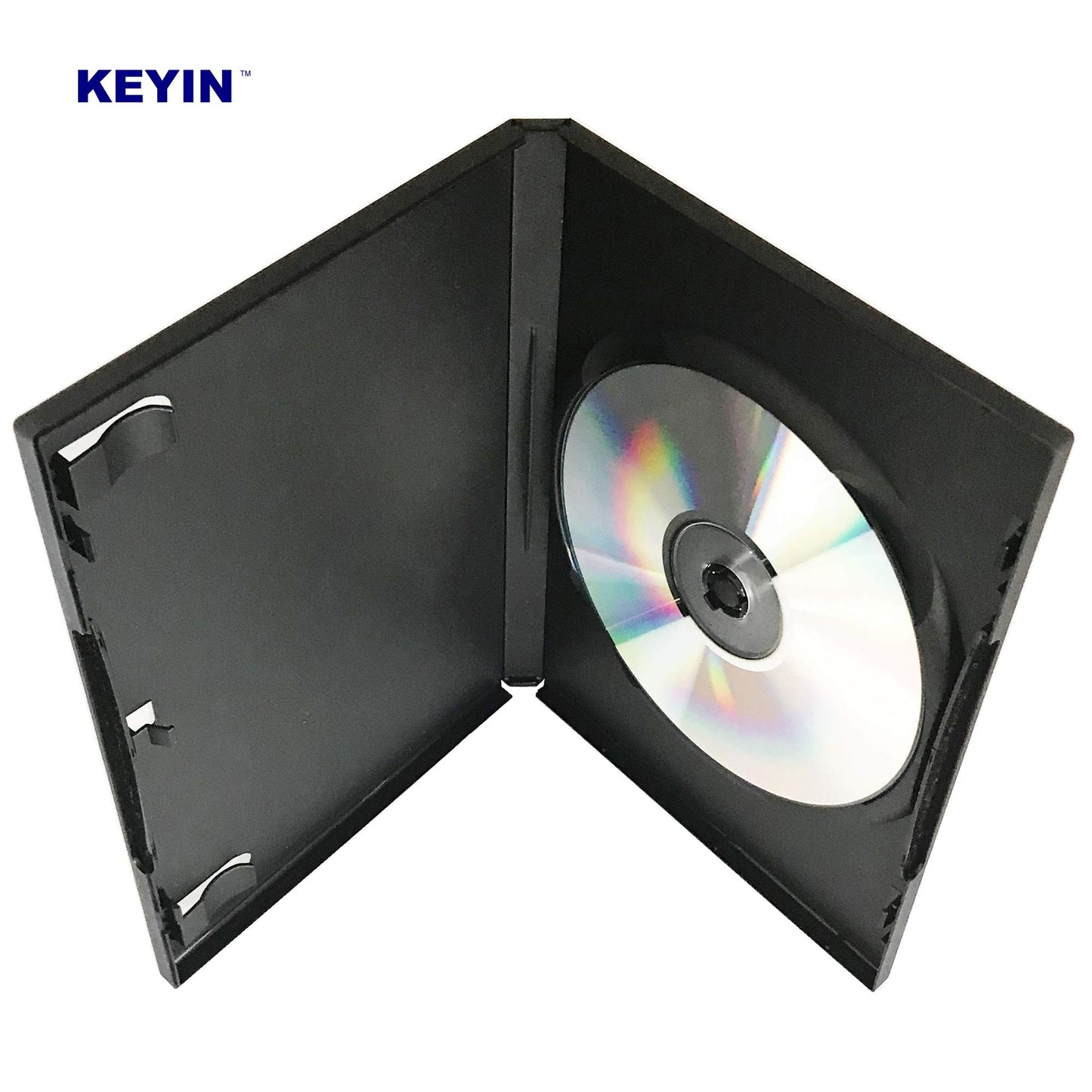 KEYIN Standard Black DVD Case - Premium, 25 Pack
