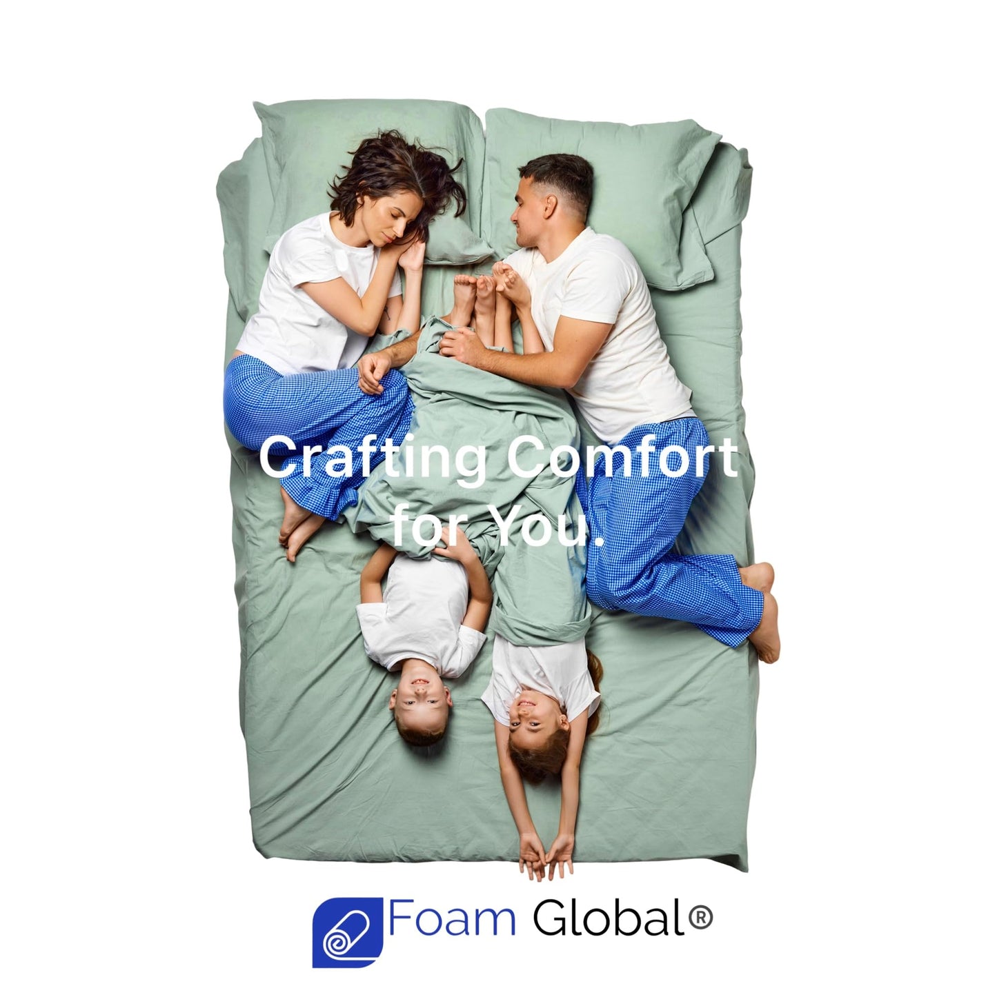 Foam Global Roam 2.0 RV 12" Hybrid Mattress with Gel Memory Foam, RV Short King 72x75 Mattress, Luxury Medium Feel Made in USA