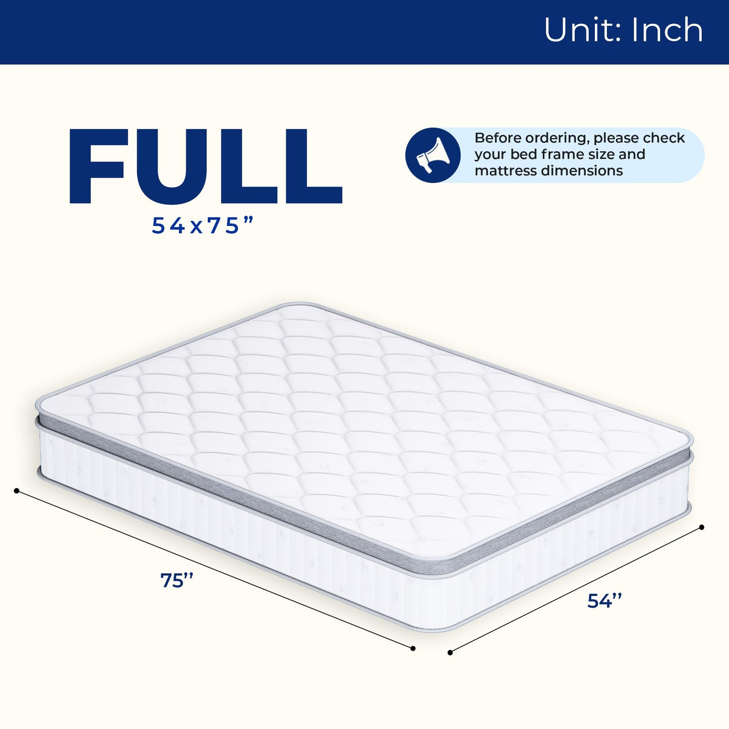 Neo Sleep Full Size Mattress, 10 Inch Hybrid Comfort & Supportive Mattress in a Box, Cooling Gel Memory Foam and Pocket Springs with Pressure Relief, CertiPUR-US Certified, Medium Feel