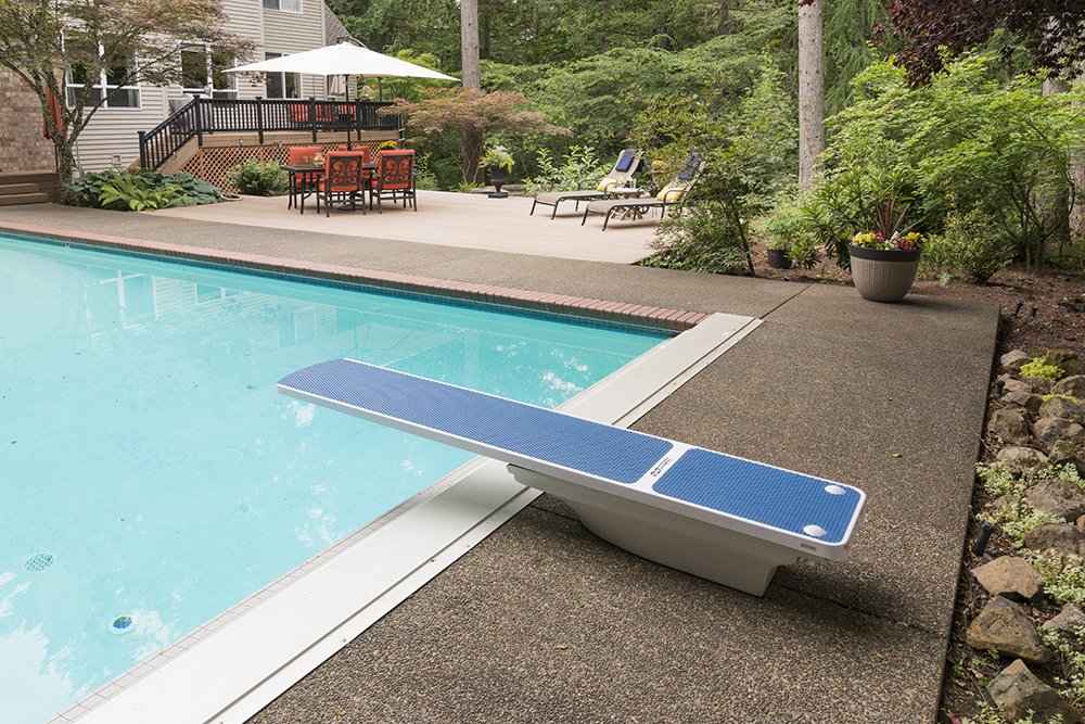 S.R. Smith 66-209-576S2B Diving Board, 6-Foot, Radiant White with Blue TrueTread