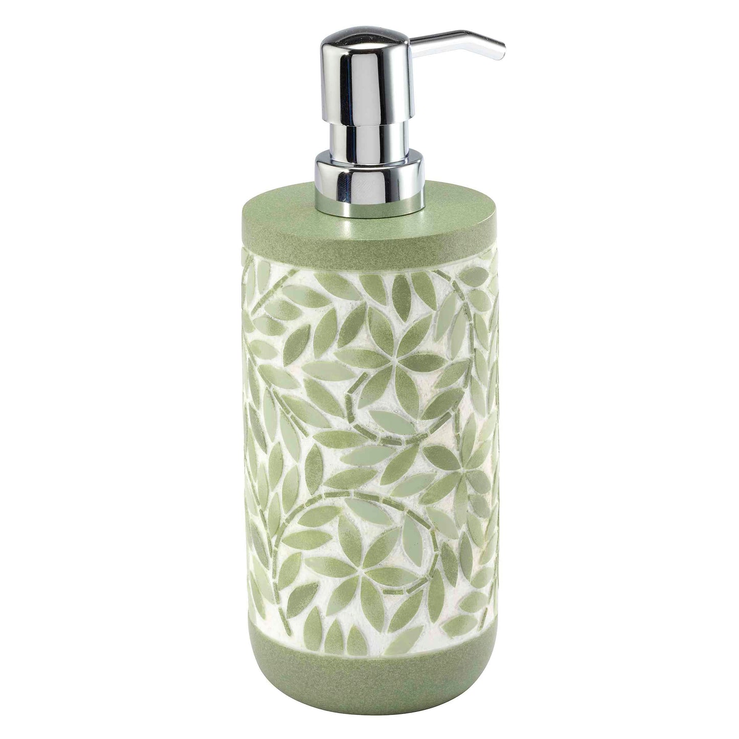 Avanti Linens - Lotion Pump/Soap Dispenser, Resin Countertop Accessories, Guest Bathroom Essentials (Stratford Collection, Green)