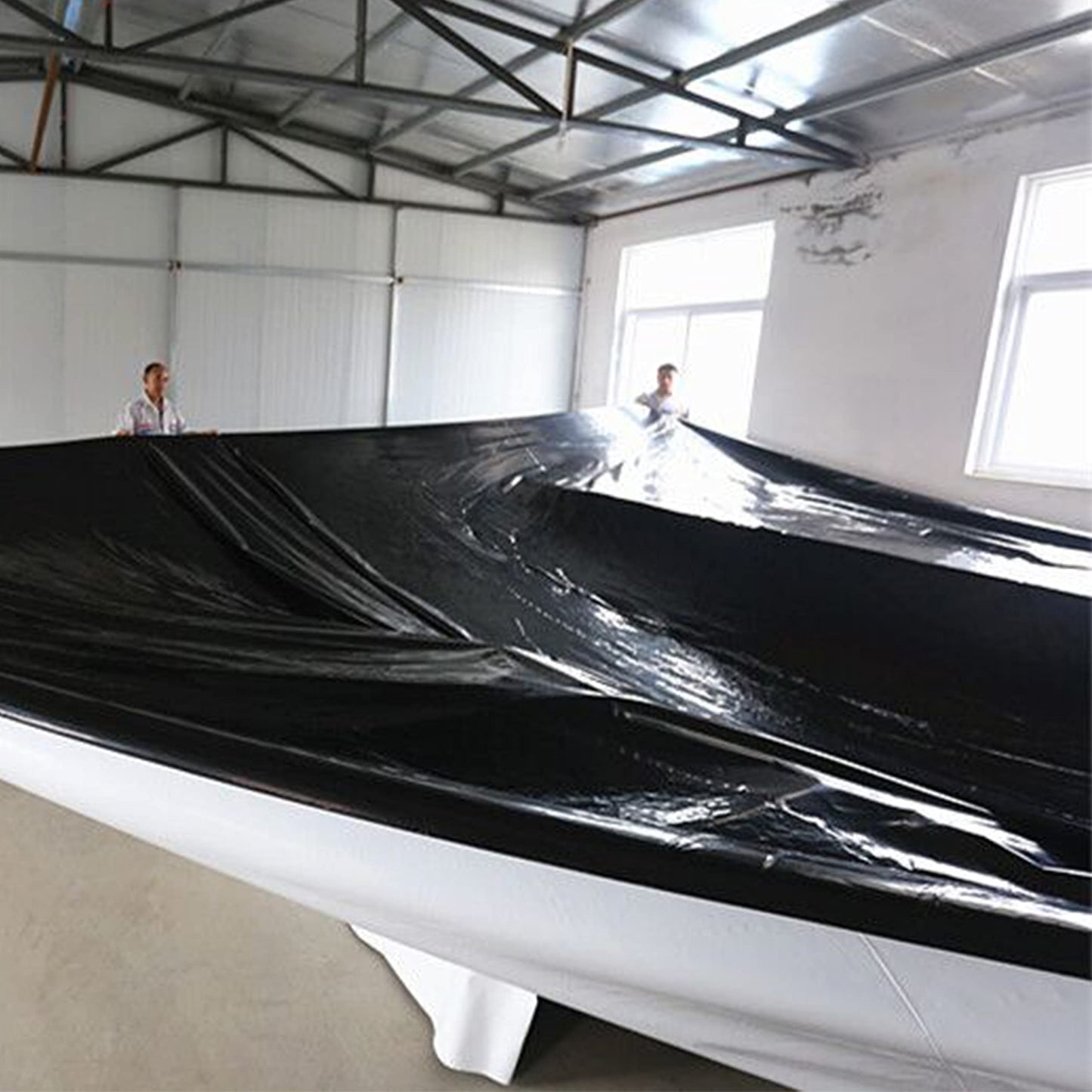 TEXALAN Black and White Panda Film 5.5 Mil Poly Film 100% Virgin Poly Material (10X25FT)