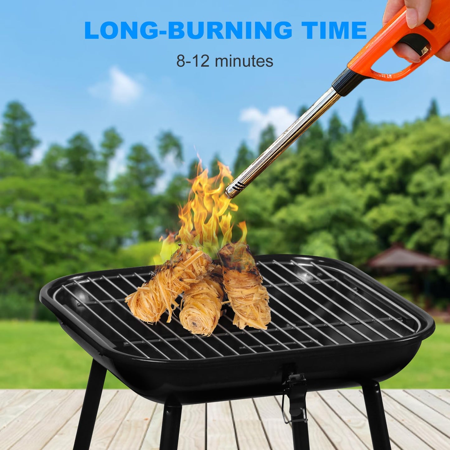 Fibvaxm 100 Counts Fire Starter, for Campfires, Fireplace, BBQ, Fire Pit, Pizza Oven, Pellet Stove & Wood, Smoker - Fire Starters for Grill, Waterproof - Natural Quick Light Wood Charcoal Fire Starter