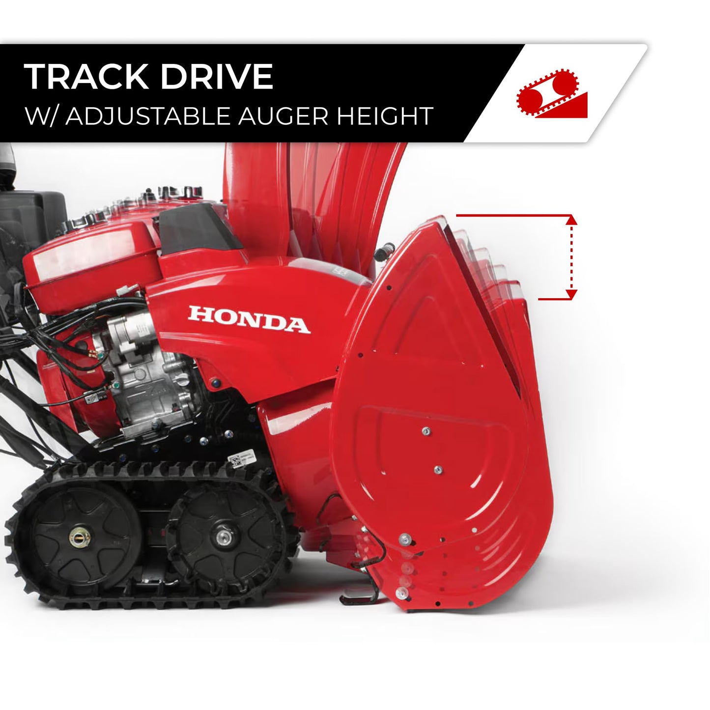 Honda HSS1332 31.9-Inch Two Stage Snow Blower with Electric Start and Track Drive, Clears Up to 2750 Pounds per Minute with 56-Foot Max Throwing Distance, Self-Propelled (HSS1332AATD)
