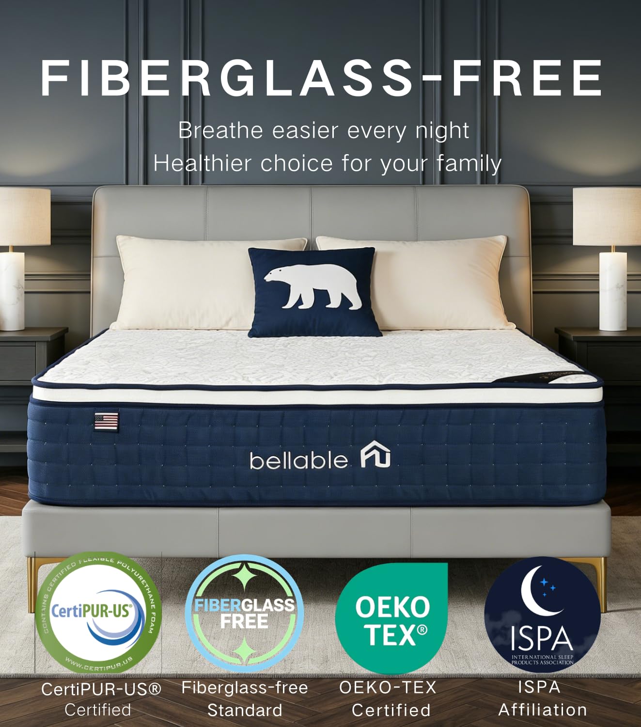 Full XL Mattress, 14 Inch Fiberglass-Free Full Mattress with Cooling Gel Memory Foam & Pocket Springs, Medium Firm for Pressure Relief, Excellent Edge Support, Motion Isolation, Back Neck Pain Relief