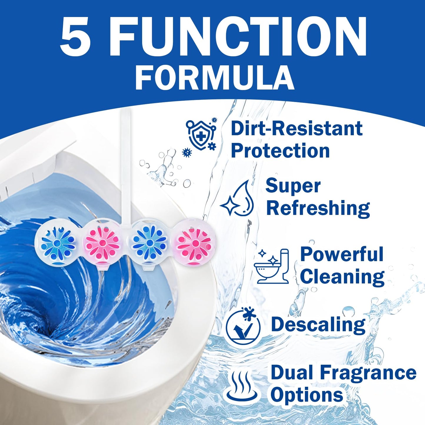 SCENTORINI 4-in-1 Toilet Bowl Cleaner Rim Hanger