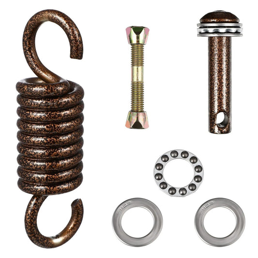 Hammock Chair Spring Outdoor Hanging Chair Fixing Kit Stainless Steel Spring Hook With Rotating Design Bolt Screw For Hammock Porch Swing