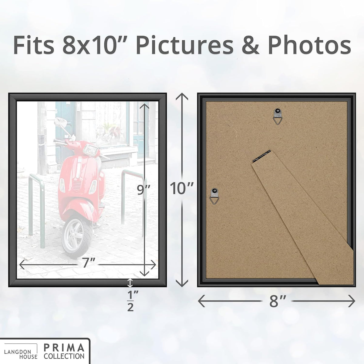 11x17 Poster Frames - Black, MultiPack of 24 - Prima Collection