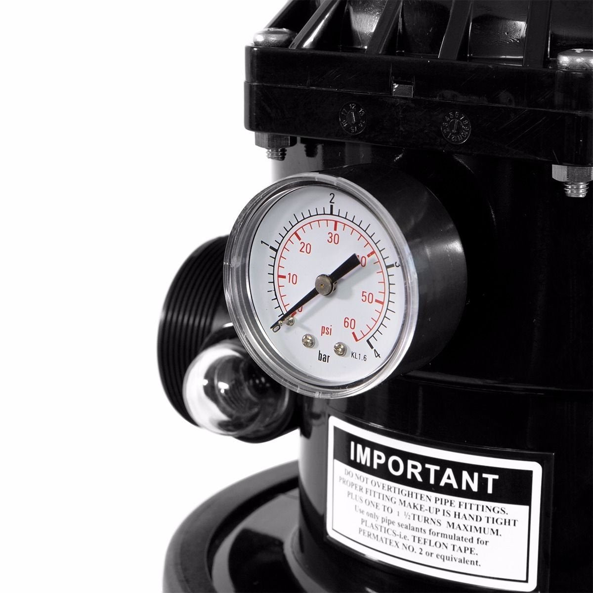 XtremepowerUS 16" Sand Filter for Above/Inground Swimming Pool Media System with Multi Port Valve up to 21,000 Gallons