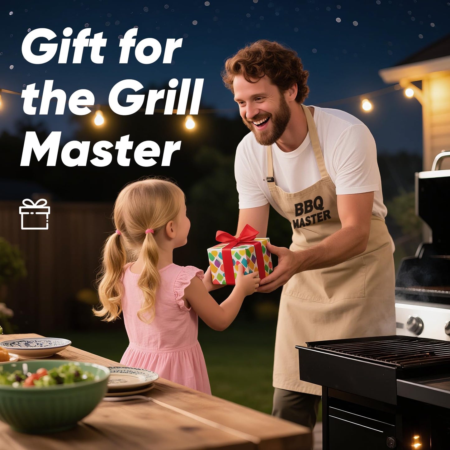 SIMLIX Grill Light Gifts for Men: 2 Pack LED Barbecue Lights for Outdoor Grill Unique Grilling Gifts for Husband Dad Mens Gifts for Father Day - Smoker Grilling Accessories for Night BBQ