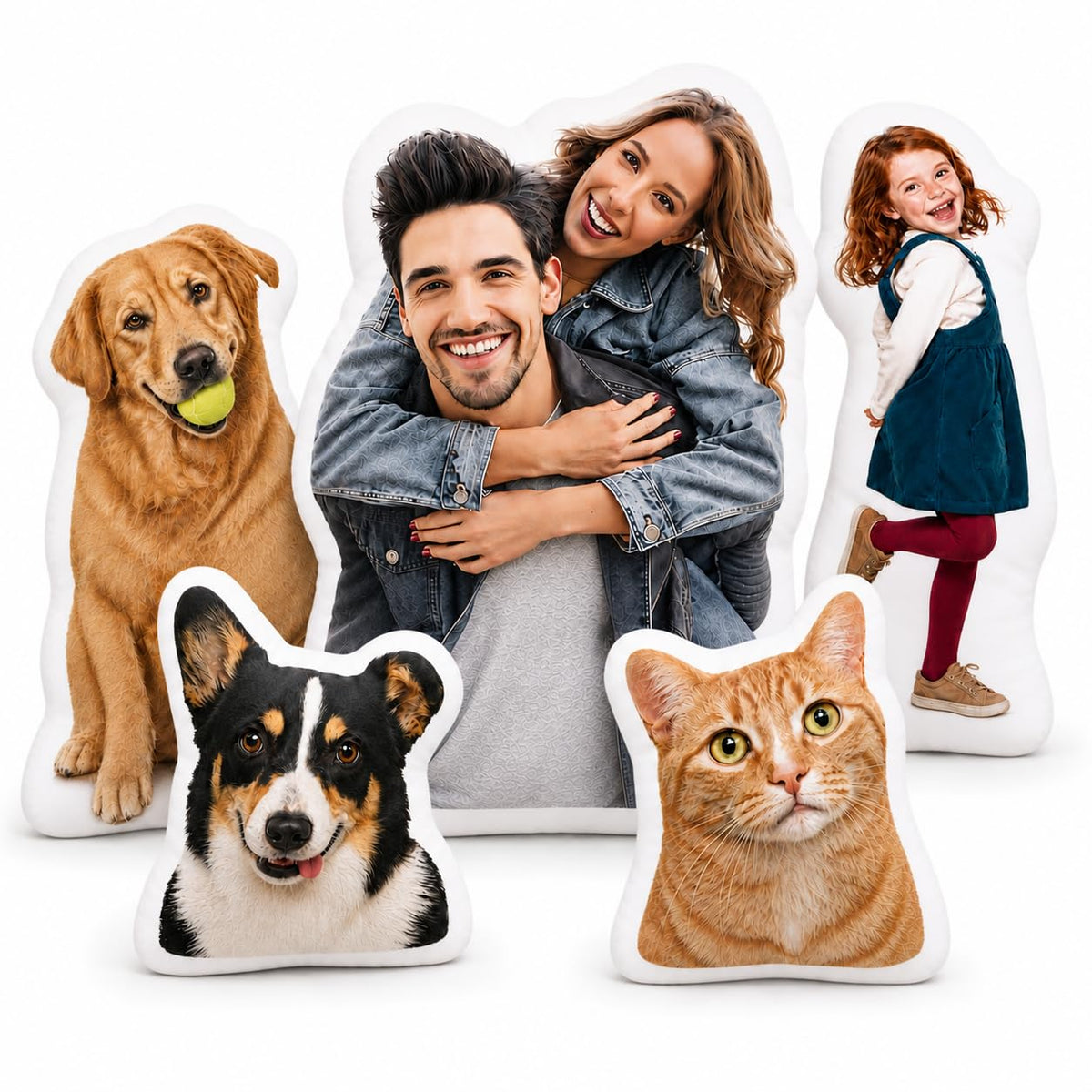 Veyra Hearth Custom Pillow with Picture, Face Pillow for Dog Cat Pet Lovers