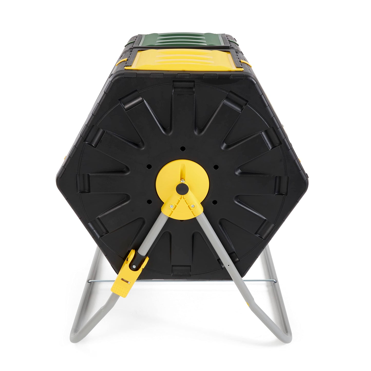 Miracle-Gro Dual Chamber Compost Tumbler – Easy-Turn, Heavy-Duty Outdoor Bin Composter with 2 Sliding Doors (2x18.5 Gal/70L