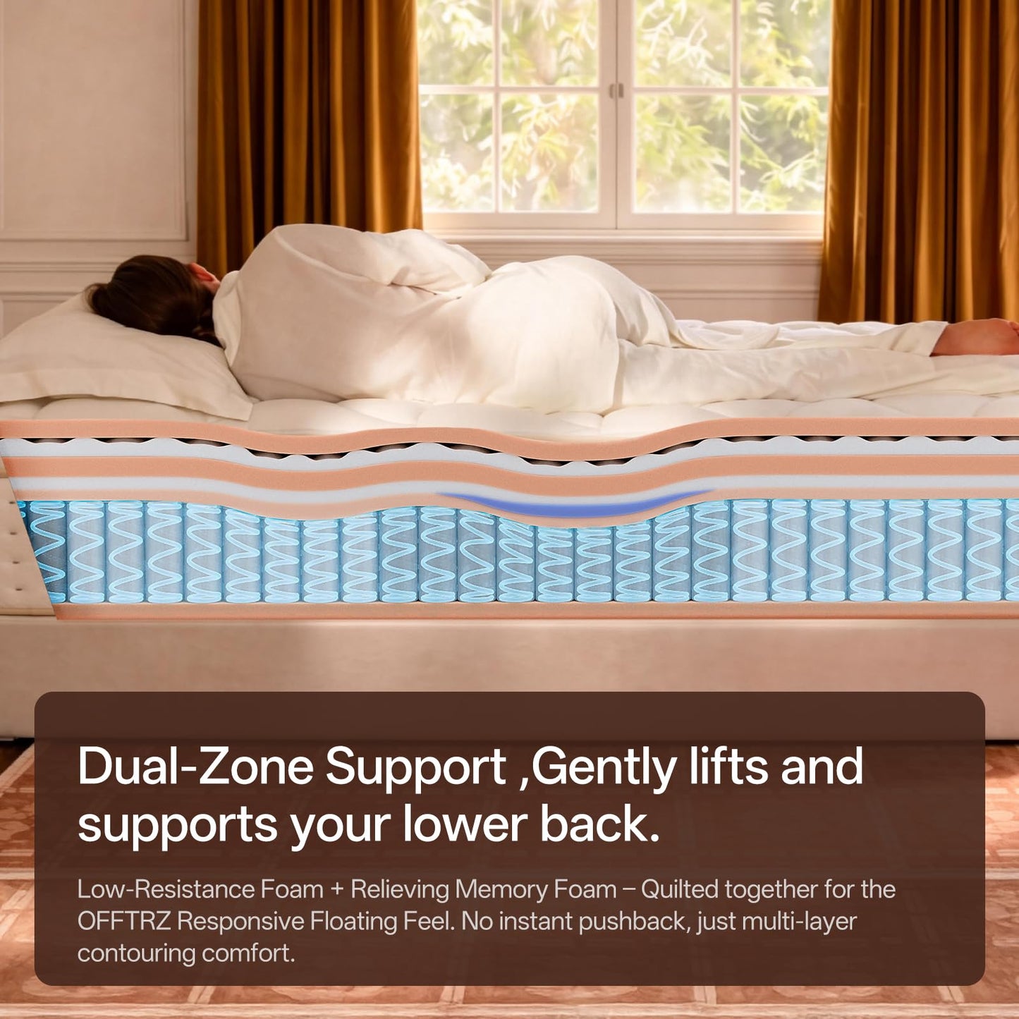 12 Inch King Size Mattress | The Feel Most Sleepers Prefer King Mattress Hybrid | Contouring Memory Foam Comfort & Balanced Support for Back and Side Sleepers – Medium-Firm (King, 12, 12, Inches)
