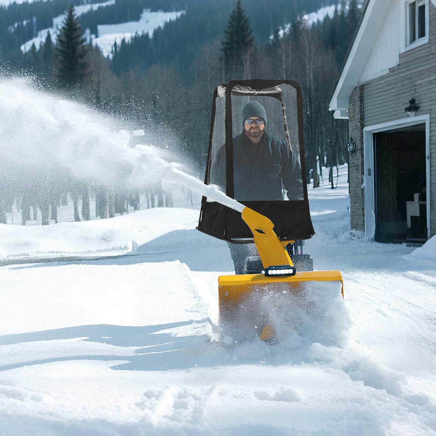 Powhorse Snow Blower Cab Enclosure Cabin Canopy Cover