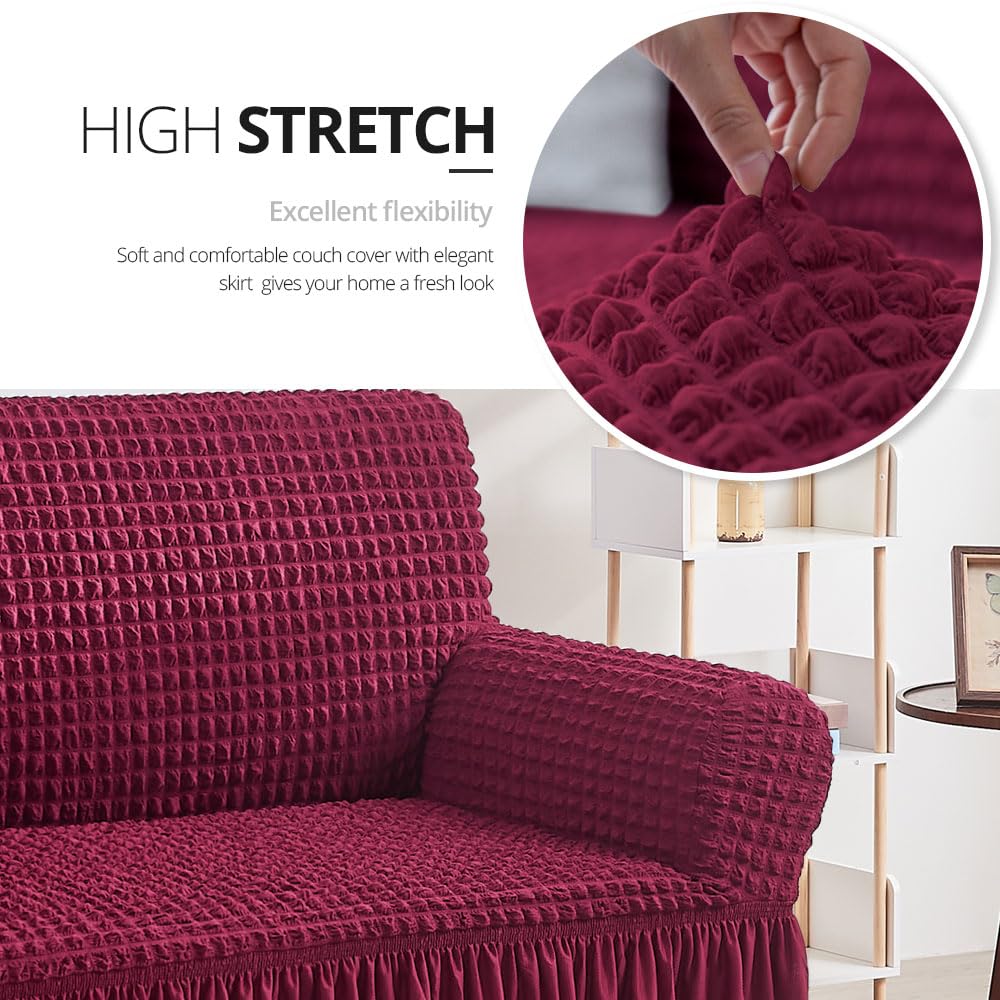 NICEEC Arm Chair Covers Armchair Covers Universal Slipcovers with Skirt