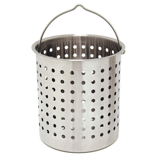 Bayou Classic Fryer Basket - Perforated Steam, Boil, Fry Accessory, 30 Quart - Aluminum