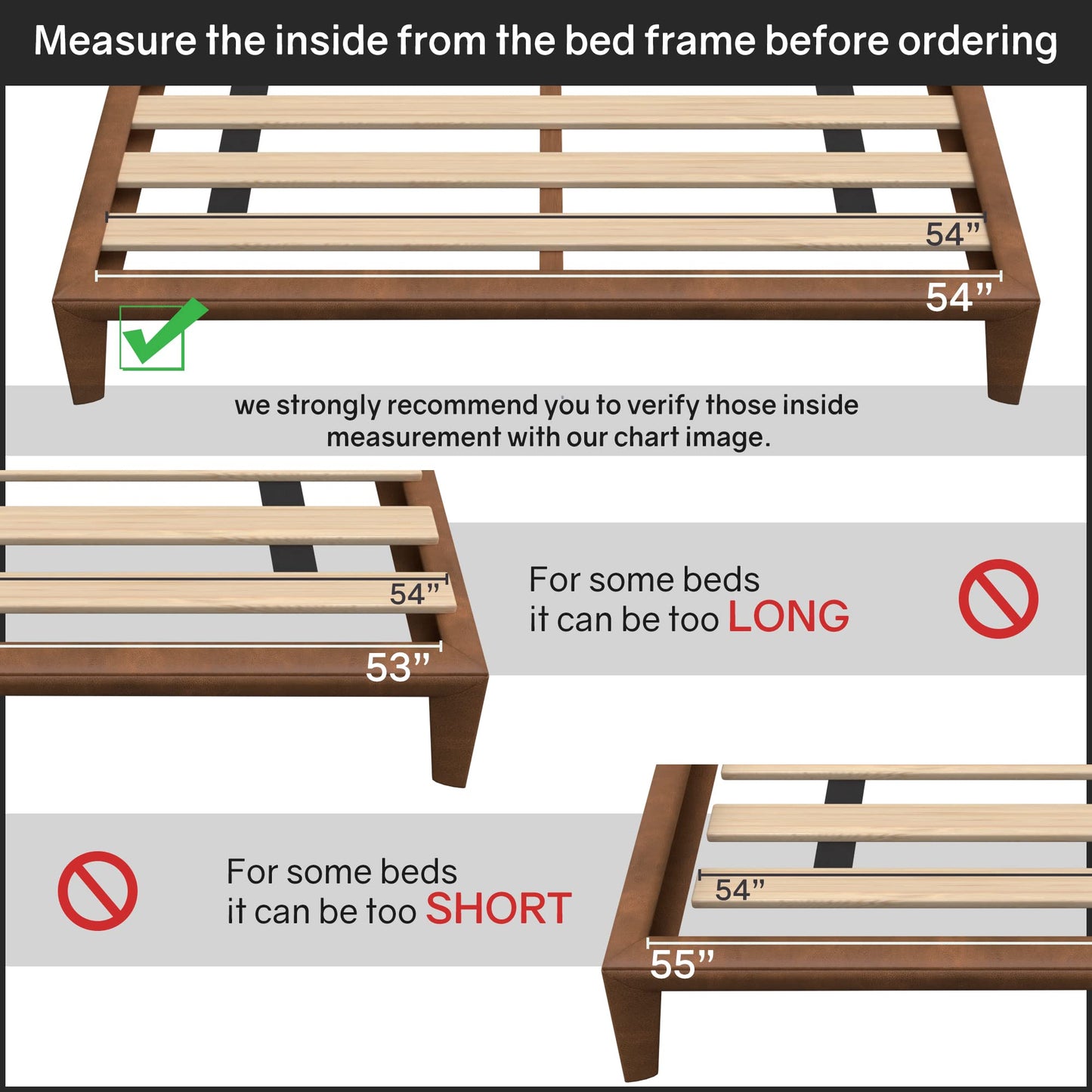 Greaton, 0.68-Inch Horizontal Wooden Bunkie Board/Bed Slats, Full XL, Beige