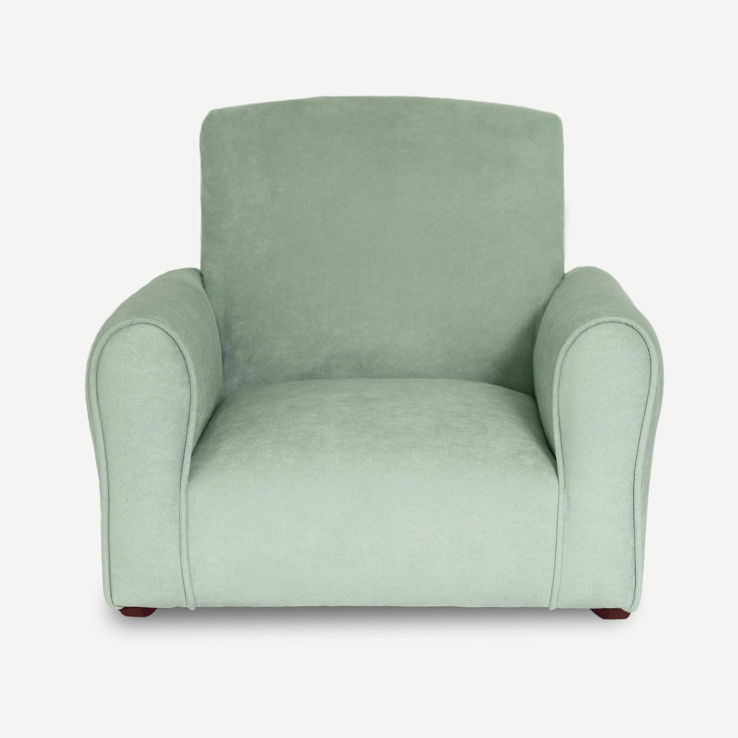 Toddler Personalized Armchair, Kids Upholstered Rocking Chair with Personalization, Toddler Chair with Personalized Name, Comfy Child Armchair, (Seafoam Green Suede, Rockers)