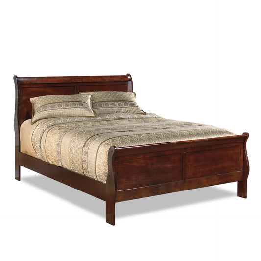 Signature Design by Ashley Alisdair Traditional King Sleigh Bed, Foundation or Box Spring Needed, Dark Brown