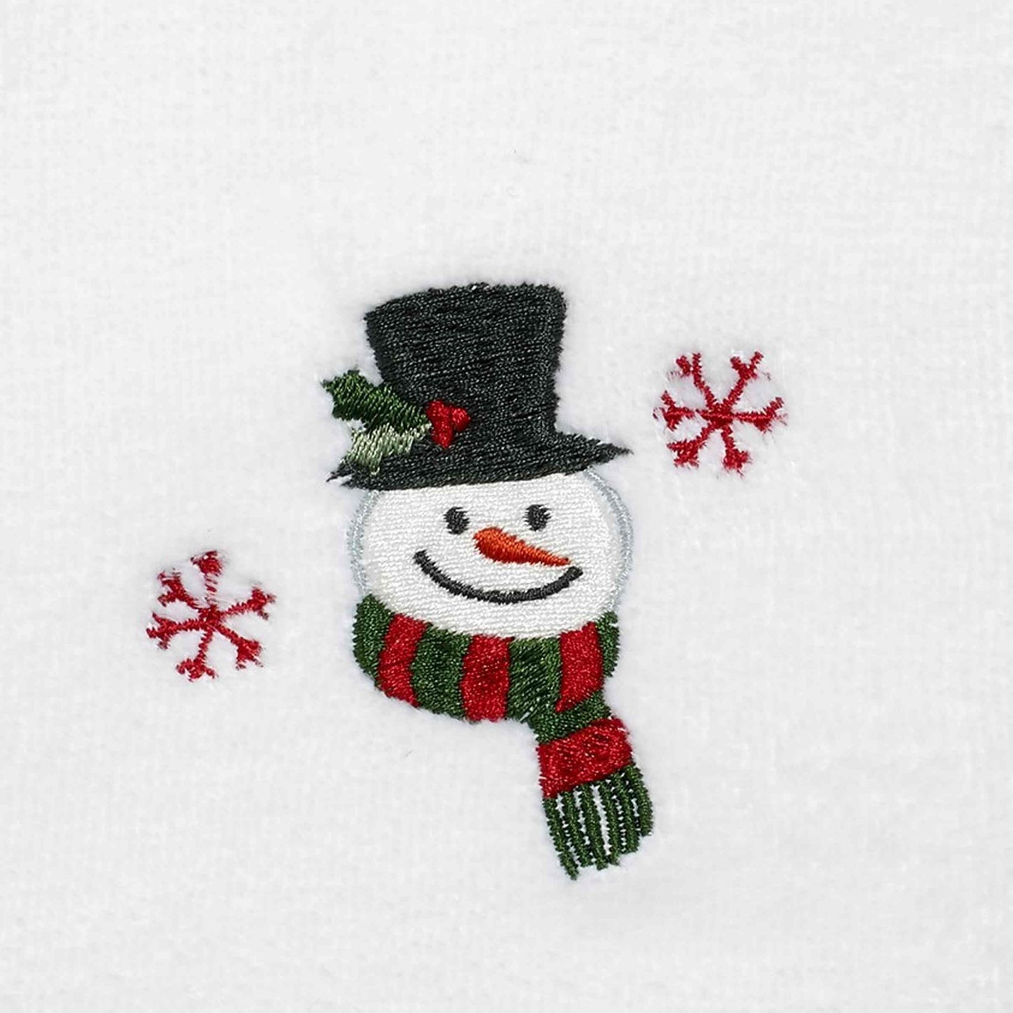 Avanti Linens - Fingertip Towels, Soft & Absorbent, Christmas Decorations, Set of 2 (Winter Snowman Collection)