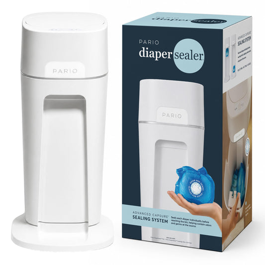 Pario DiaperSealer Automatic Diaper Pail & Refill, Newborn Baby Essentials