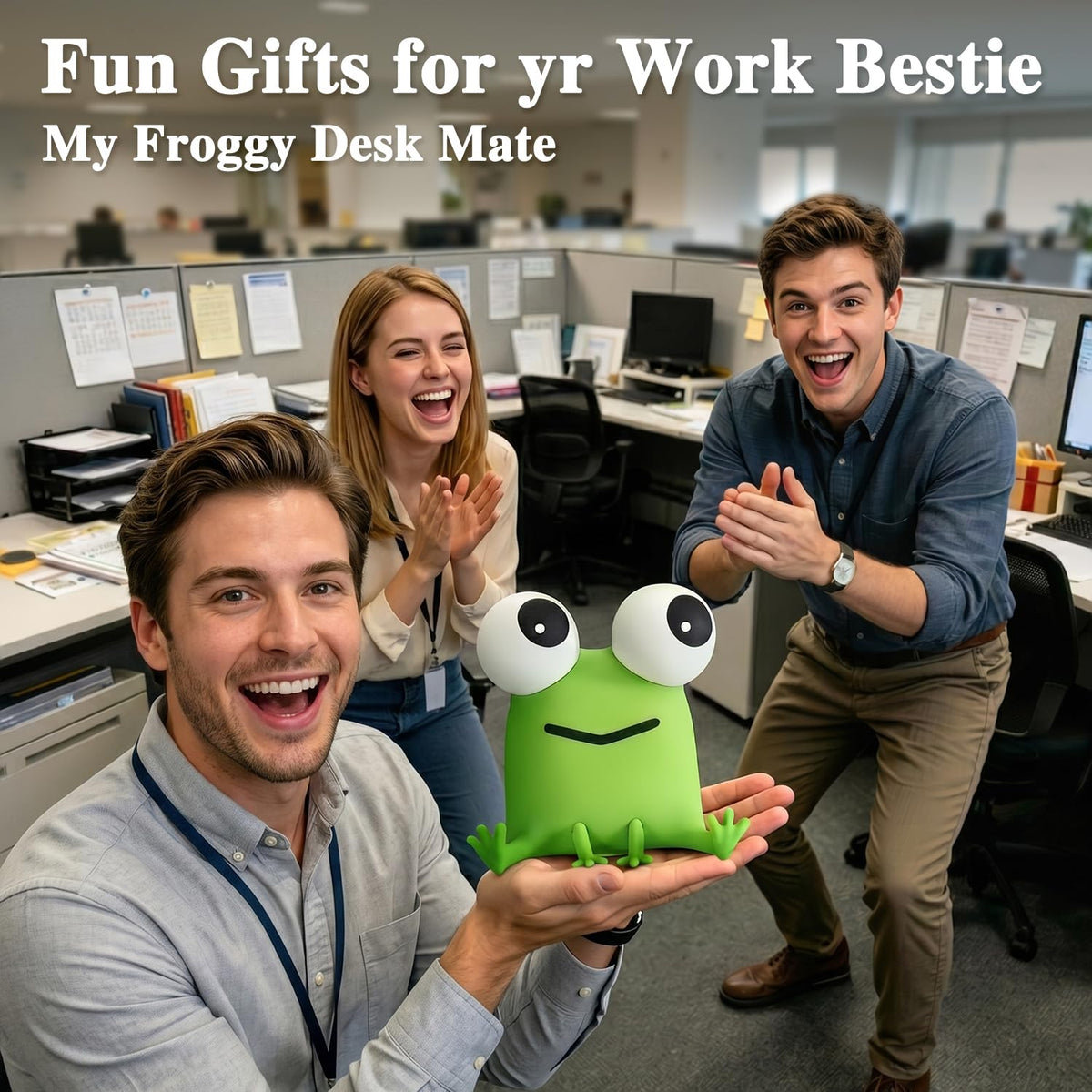 Big-Eyed Frog Lamp Funny Gifts, 3 Dimming+Silicone Random Stuff, Touch+Timer+Cordless Unique Cool Lamps Weird Stuff, Cute Gag Gifts Frog Gifts, White Elephant Gifts for Women,Teens, Men, Kids, Adults