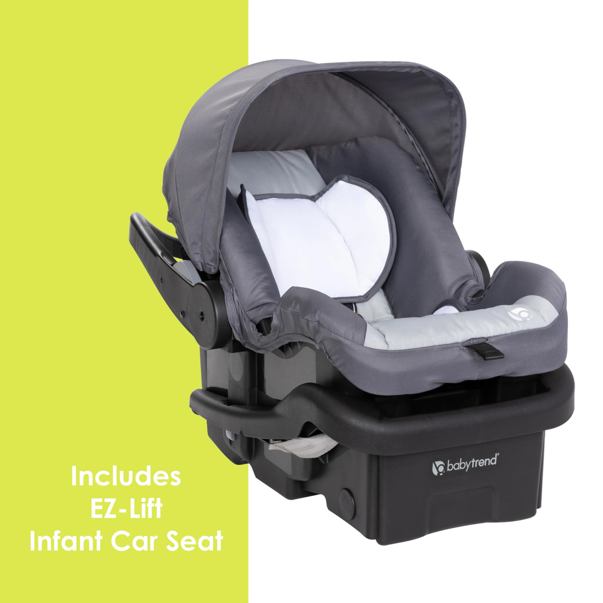 Baby Trend EZ Ride Travel System with EZ-Lift Infant Car Seat, Dash Grey