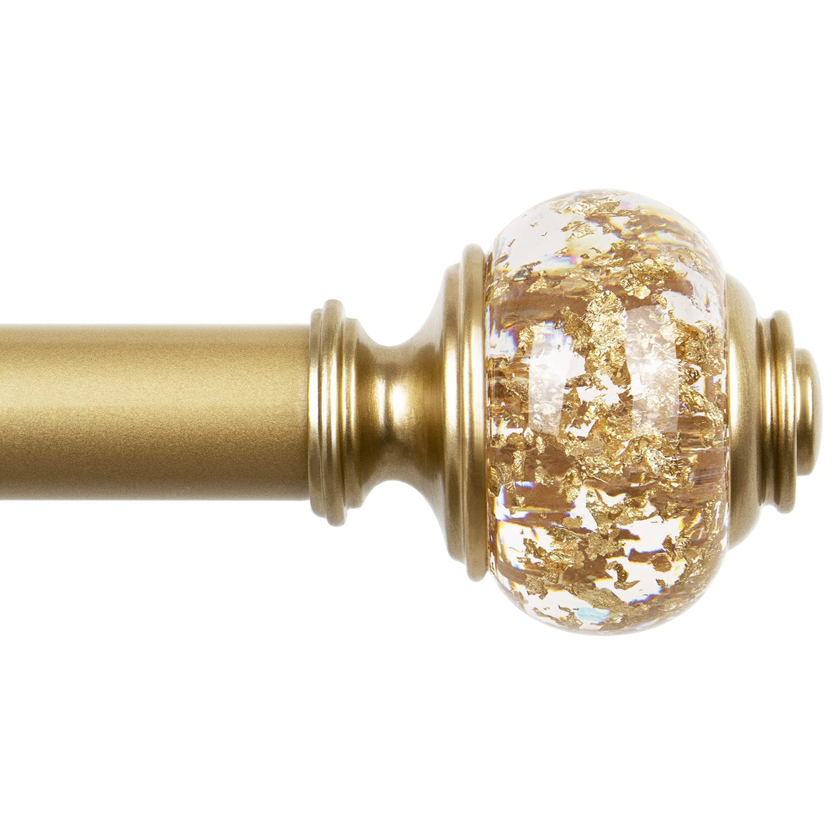 USFOOK Replacement Finials for Curtain Rods (1 or 7/8 Inch), Luxury Gold