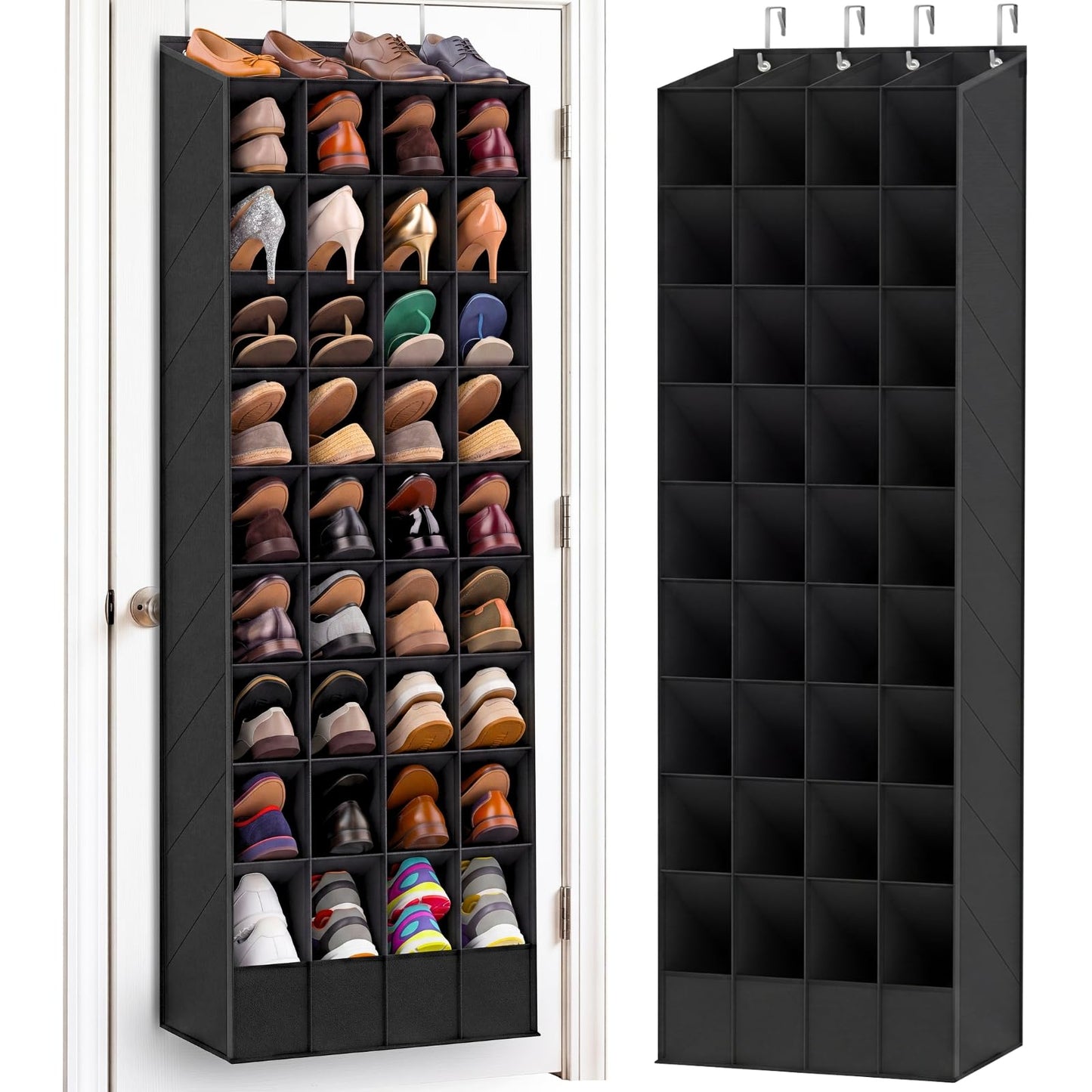Ofiray-home Over the Door Shoe Organizer, 30-40 Pairs