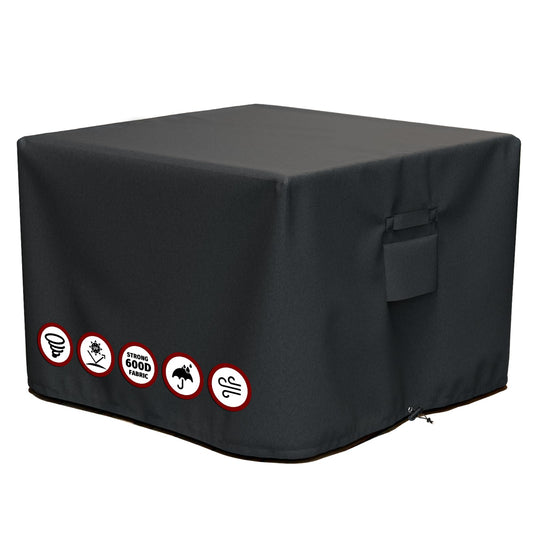 SHINESTAR Fire Pit Cover Square for 28"-32", 600D Heavy Duty