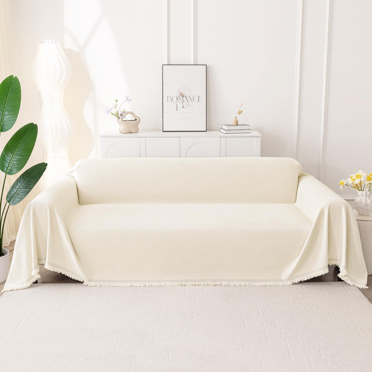 Smiry Couch Cover for Dogs, Chenille Sofa Covers for 3 Cushion Couch