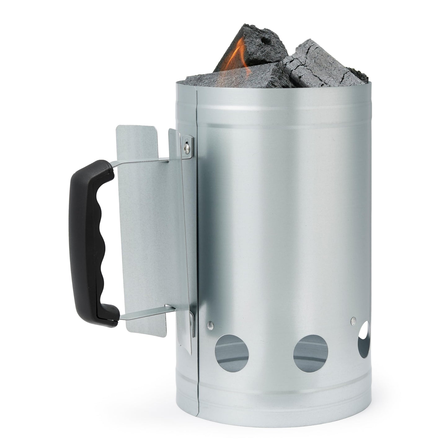 Amazon Basics Fire Starter Charcoal Starters for Charcoal Grill and Barbecues, Silver, 1-Pack
