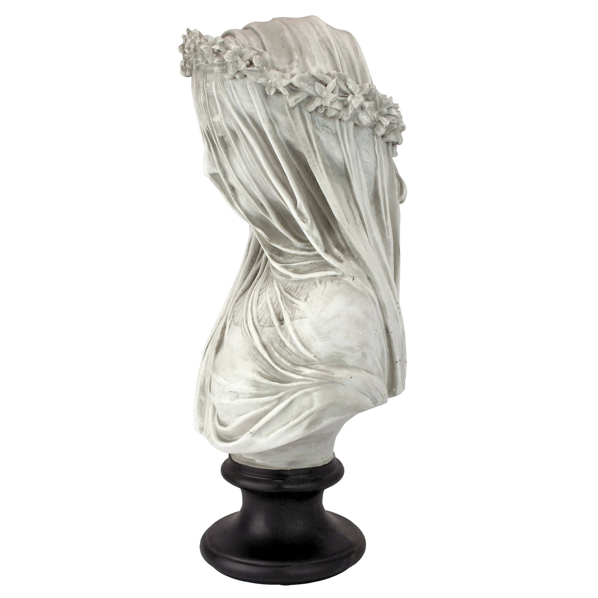 Design Toscano Veiled Maiden Indoor Bust Statue, 9 Inch Wide, 14 Inch Tall
