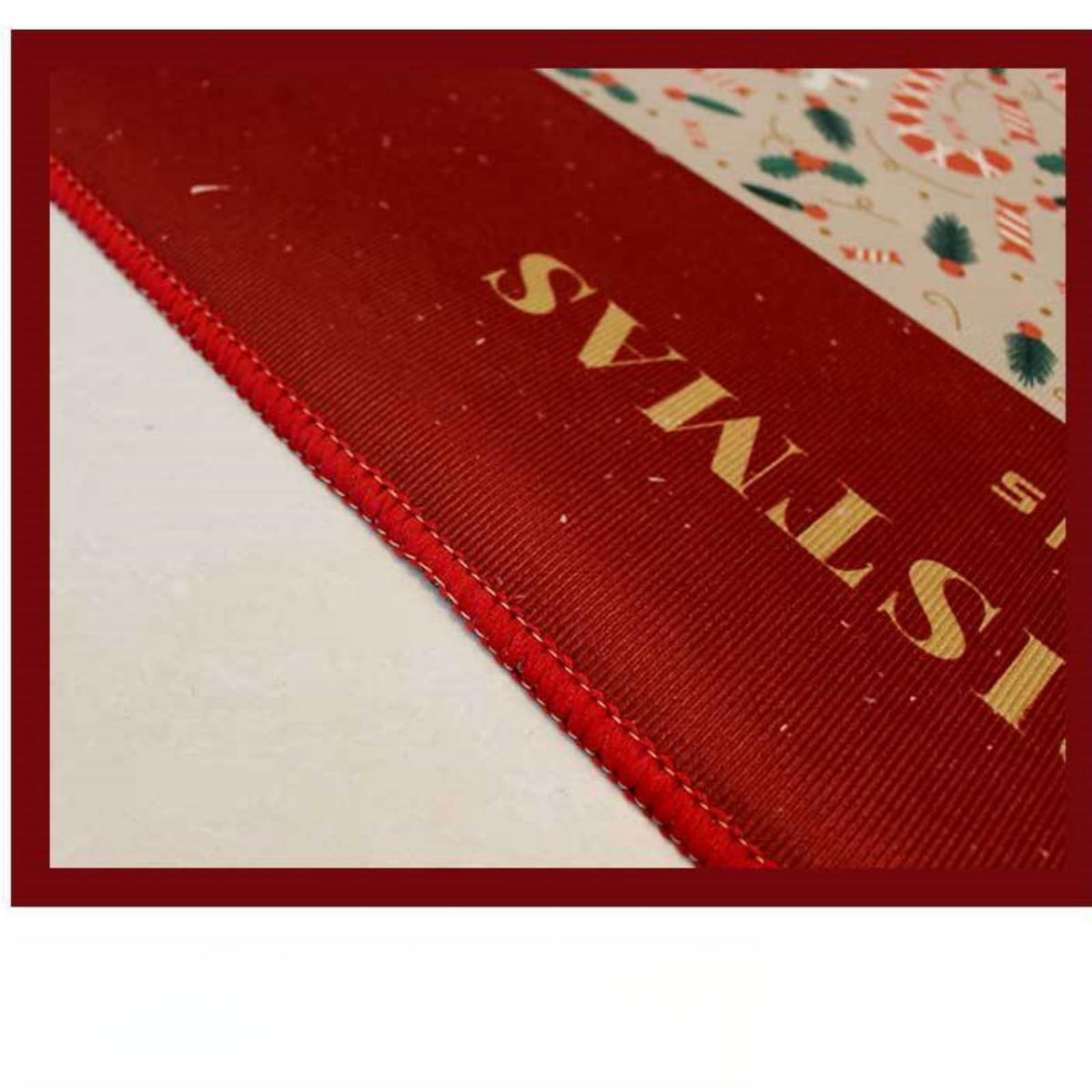 Christmas Rug Set of 3, Washable Rug Soft Christmas Rugs for Living Room Entryway, Red Xmas Tree Elk Bedroom Rug Non Slip Cute Accent Rugs Carpet for Kitchen Dining Room Holiday Decor