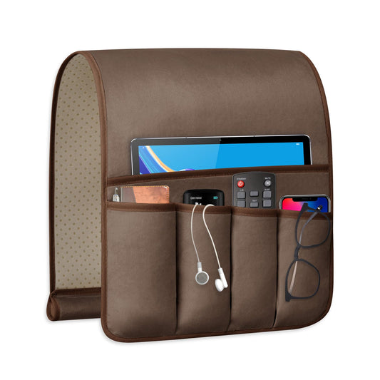 Remote Control Holder for Armchair Caddy, Remote Holder with 5 Pockets