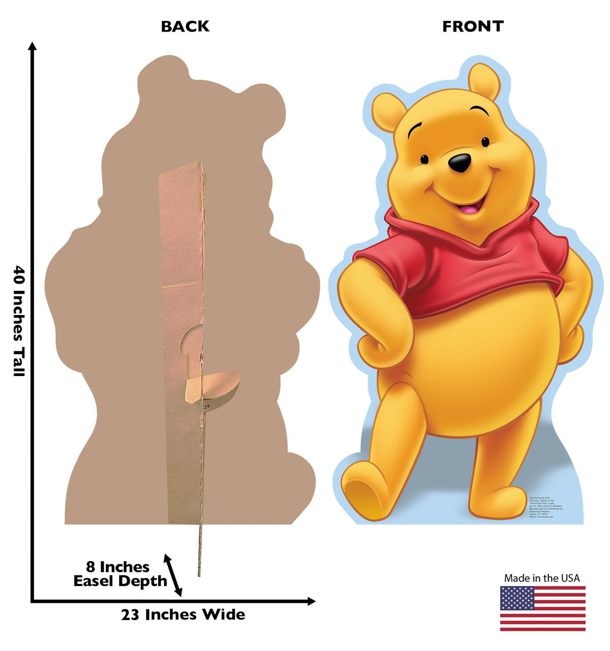Cardboard People Winnie The Pooh Cardboard Cutout - Disney