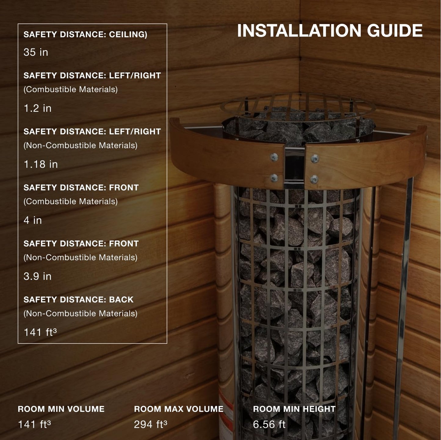 Harvia Cilindro 220v Sauna Heater, Electric Sauna Stove with Open Front Design, Large Stone Surface & Capacity for Sauna Rocks, Wet or Dry Saunas, Includes Stones (9kW - Digital)