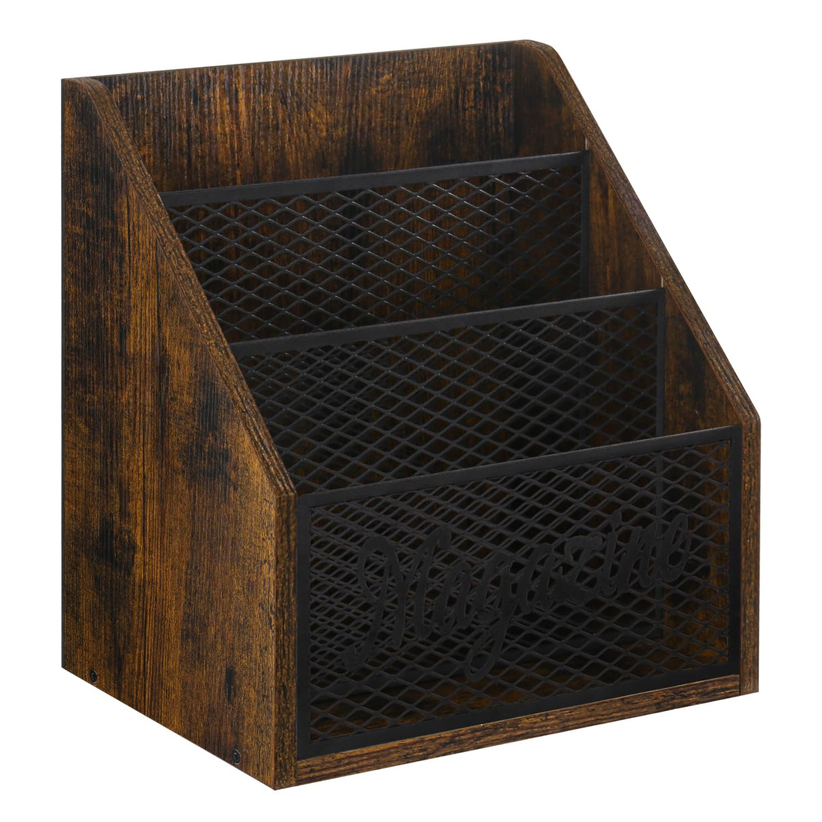 YINMIT 3 Tier Magazine Rack, Stepped Magazine Holder Floor for Home Storage