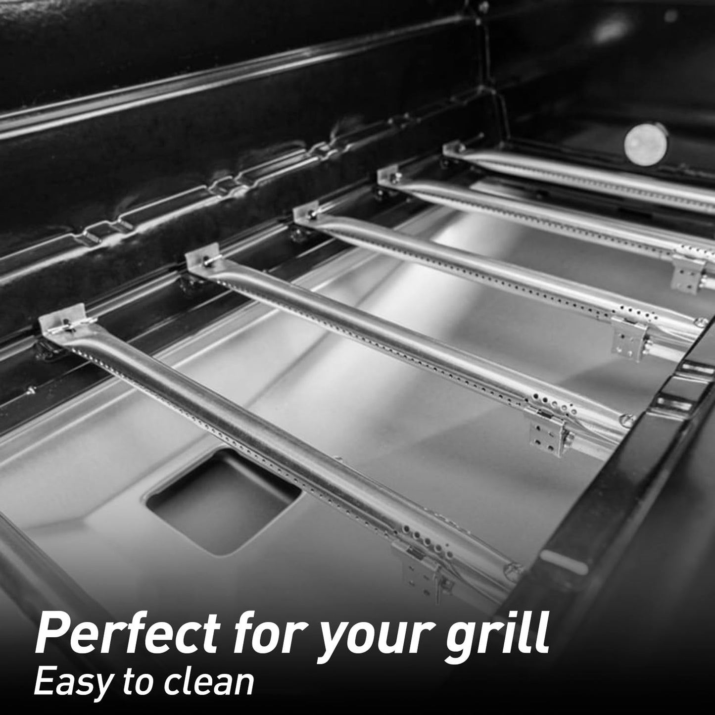 Adjustable Grease Tray with Catch Pan for Nexgrill, Charbroil, Dynaglo, Kenmore & Expert Grill – Fits 3/4/5-Burner Gas Grills, Heavy-Duty Aluminum Drip Pan with Catch Design