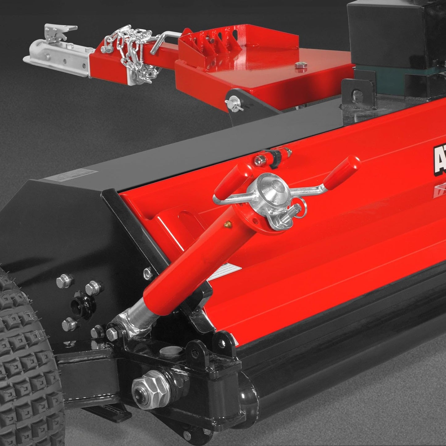 MechMaxx 55" Tow-Behind ATV Offset Flail Mower, ZONSEN 23HP 679cc E-Start Gas Engine Powered; 0.4-2.5in Adjustable Mowing Height, ATV140