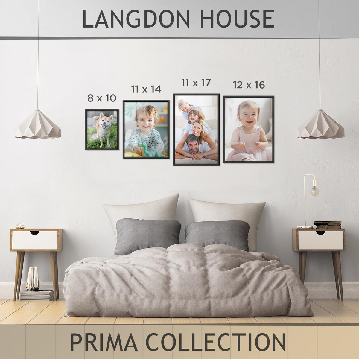 11x17 Poster Frames - Black, MultiPack of 24 - Prima Collection