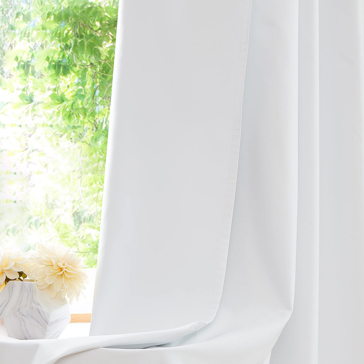 WEST LAKE Full Blackout Window Curtain Liner 2 Panels Light Blocking Liner
